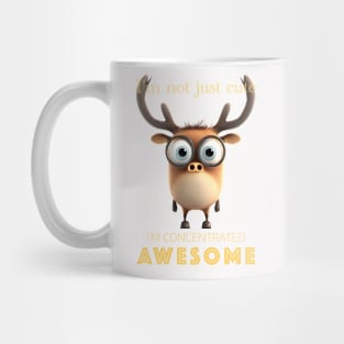 Deer Concentrated Awesome Cute Adorable Funny Quote Mug